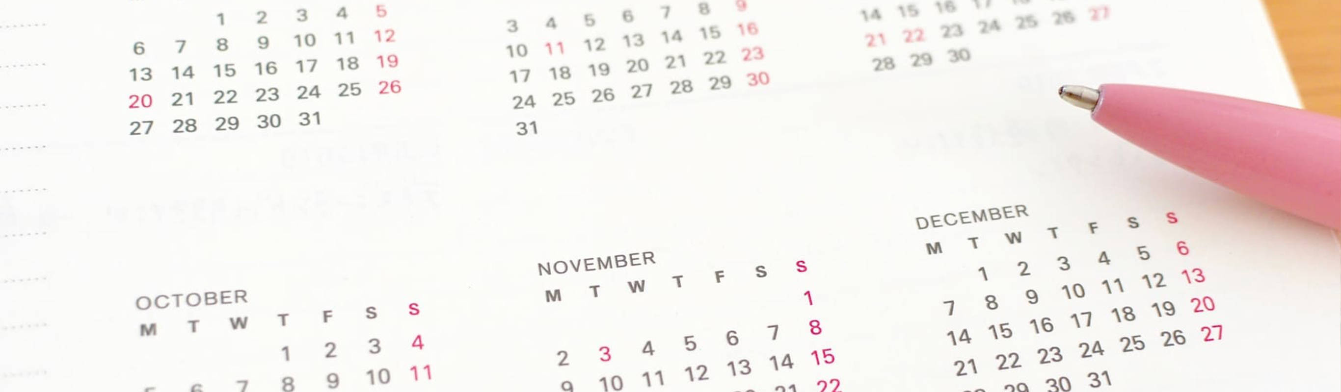 IRカレンダー IR Calendar